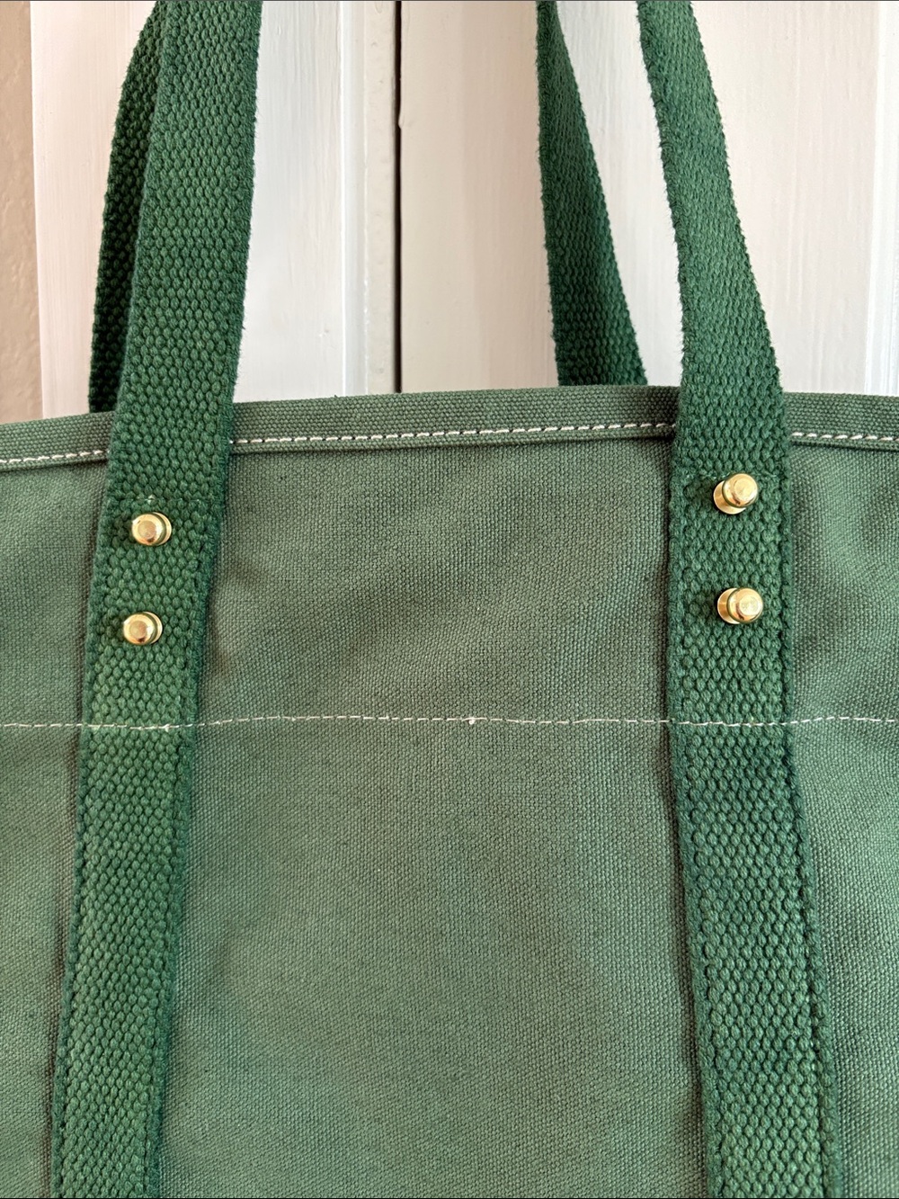 Immodest Cotton Small East West Tote in Pine - Picture 3 of 10
